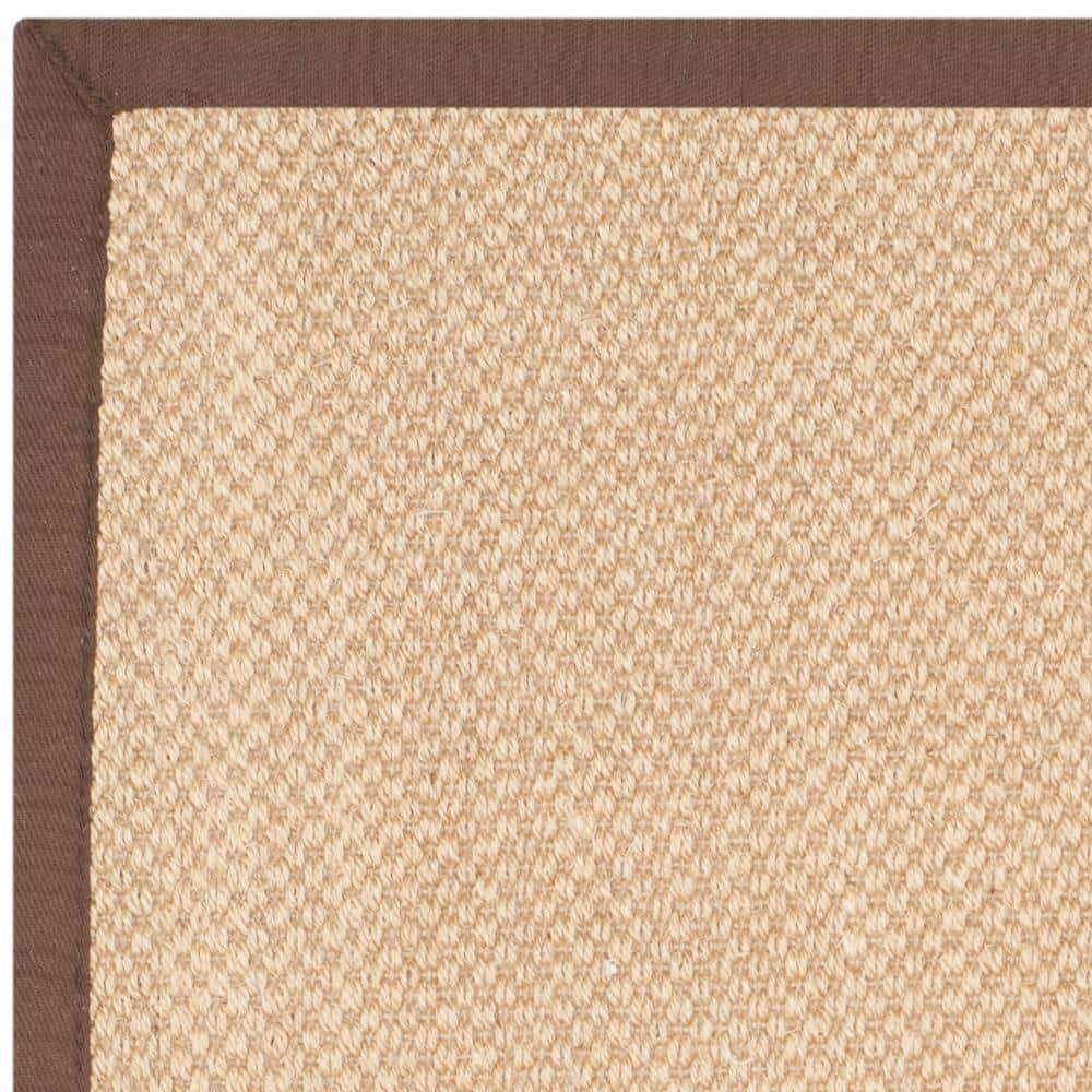 Natural Fiber NF141 Power Loomed Indoor Accent Rug - Maize/Brown - 3'x5' - Safavieh.