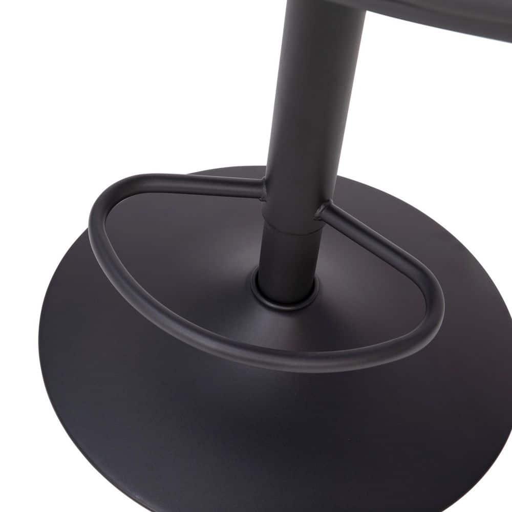 Taylor & Logan Rochester Swivel Upholstered Adjustable Height Counter Stool with Metal Frame