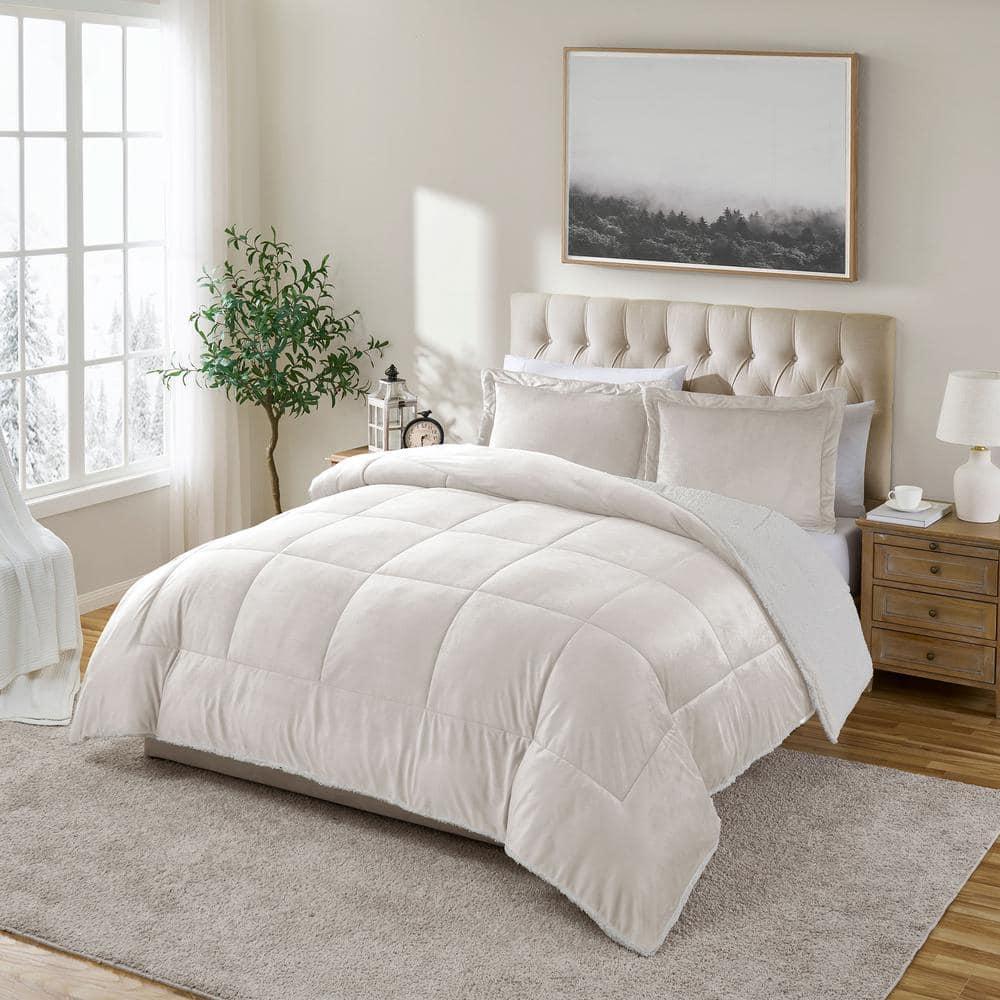 Ultra Plush Reversible Micro-Mink and Sherpa 3-Piece Comforter Set