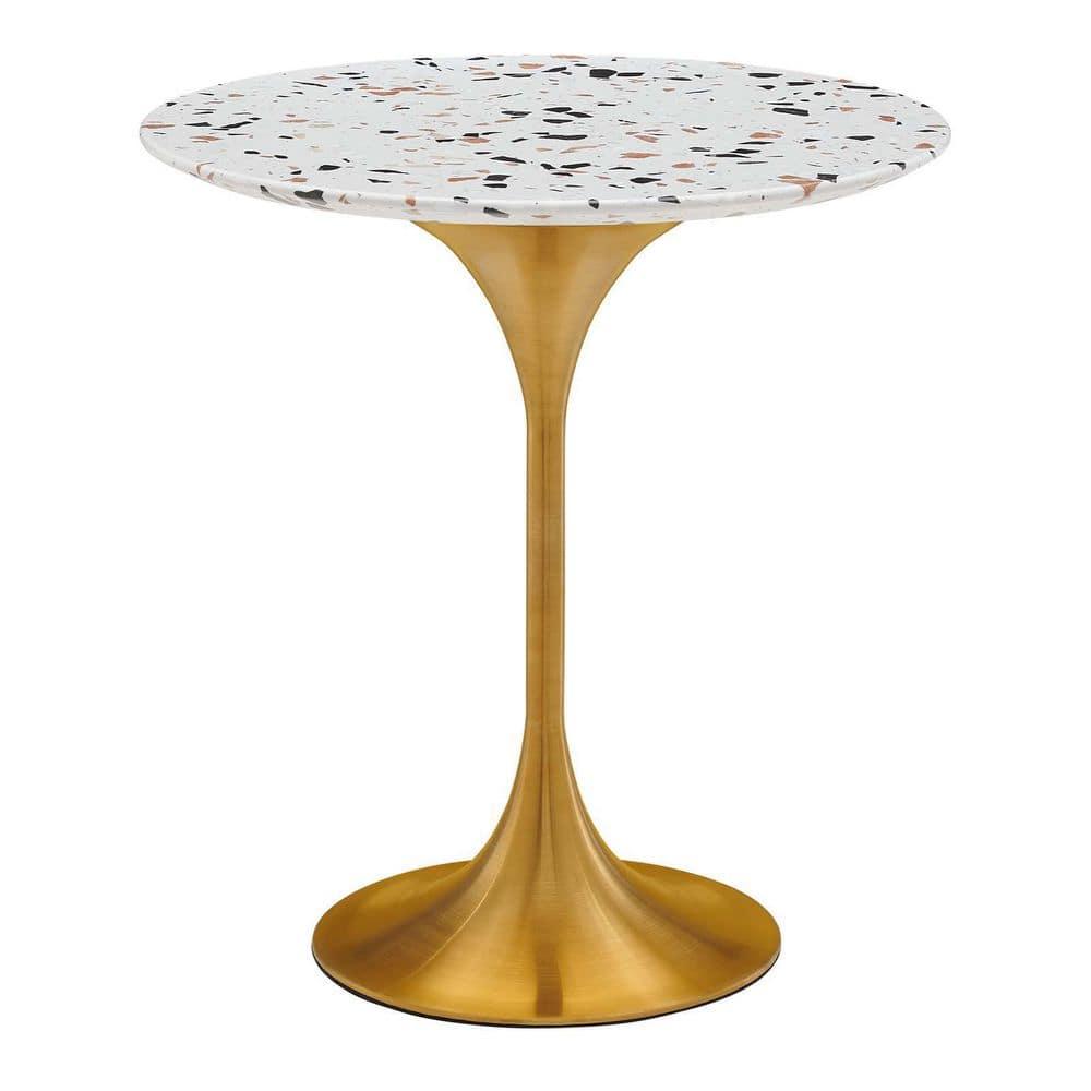 Modway Lippa 20" Round Terrazzo Side Table