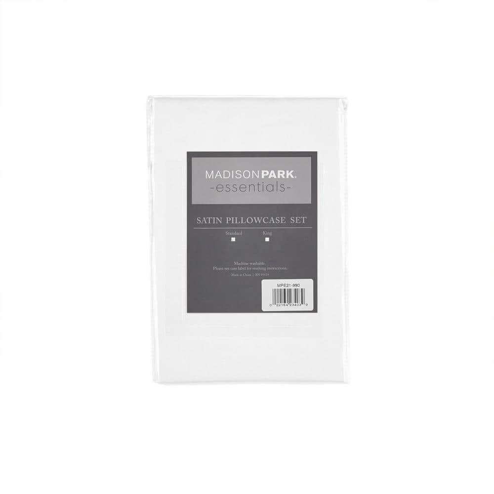 Madison Park Essentials Satin Luxury 2PC Pillowcases (Set of 2)