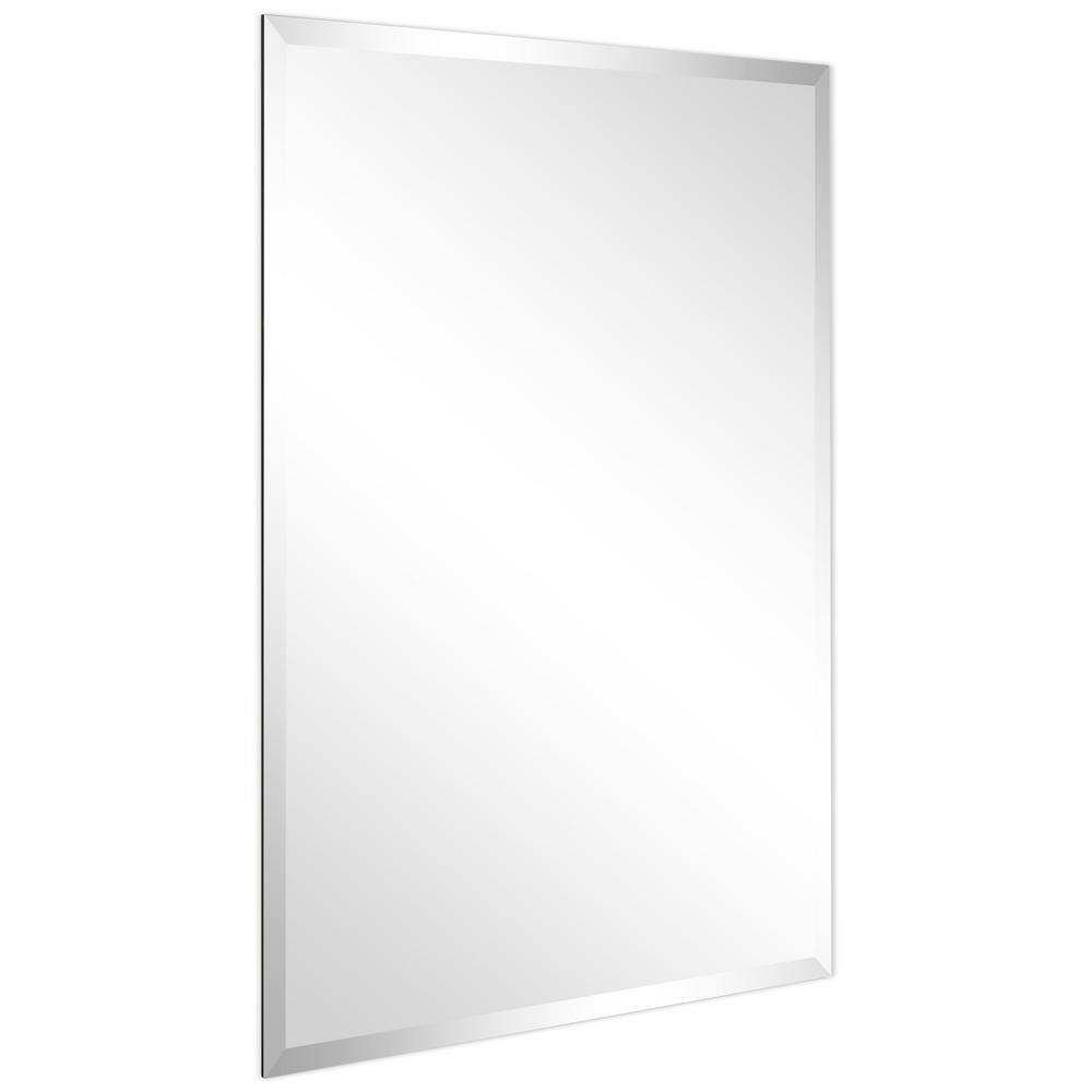 Empire Art Direct  30 x 40 in. Frameless Rectangular Wall Mirror with Beveled Prism Mirror Panels - 1 in. Beveled Edge