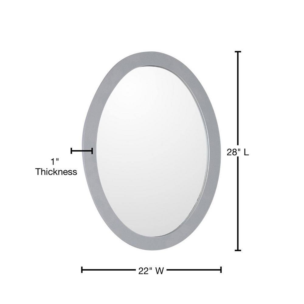 Bellaterra Home Oval Wall Mirror