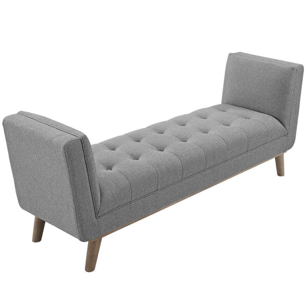 Modway Haven Tufted Button Upholstered Fabric Accent Bench