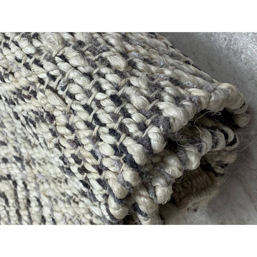 LR Home Clio 2' x 5' Tan/Gray Geometric Jute Blend Adult Indoor Area Runner Rug