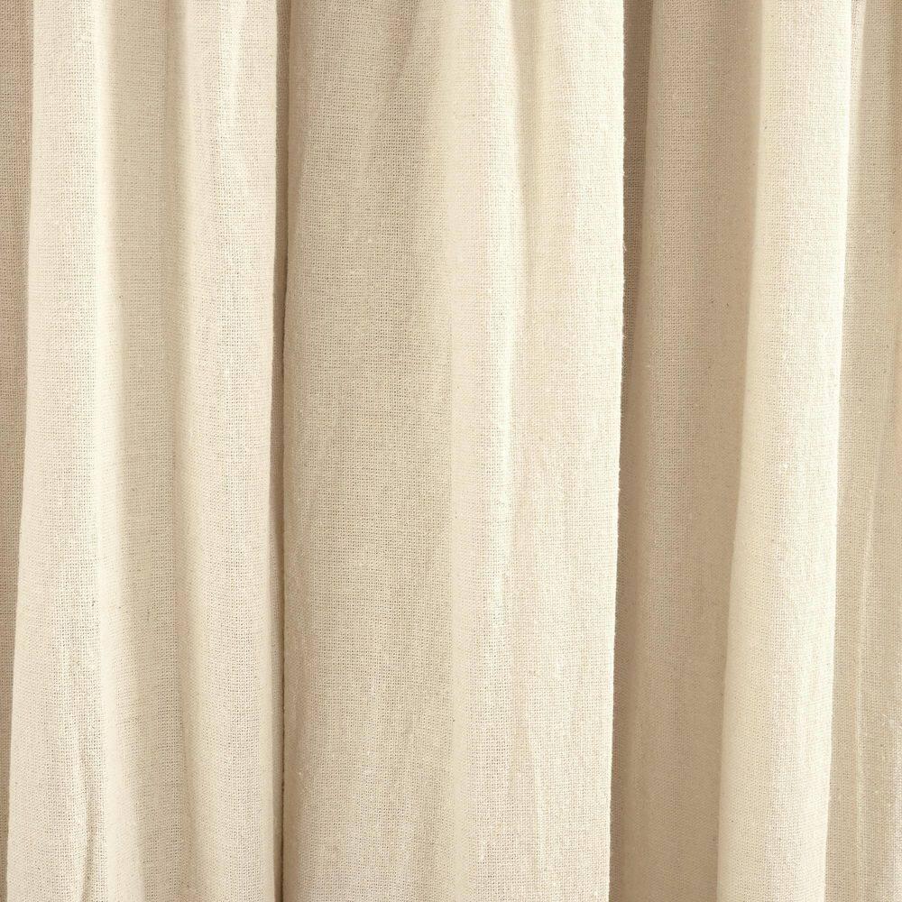 Lush Decor Linen Button Cotton Blend Blackout Thermal Rod Pocket Single Curtain Panel & Reviews | Wayfair