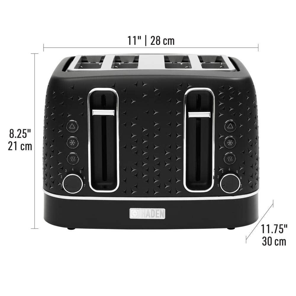HADEN Starbeck Black 4-Slice Toaster