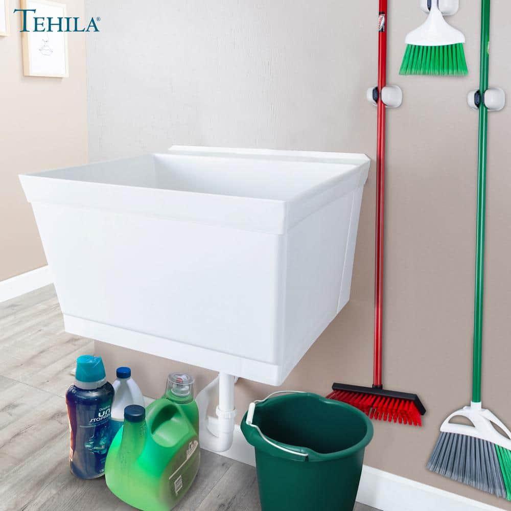 23" L x 24" W Wall Mount Laundry Sink