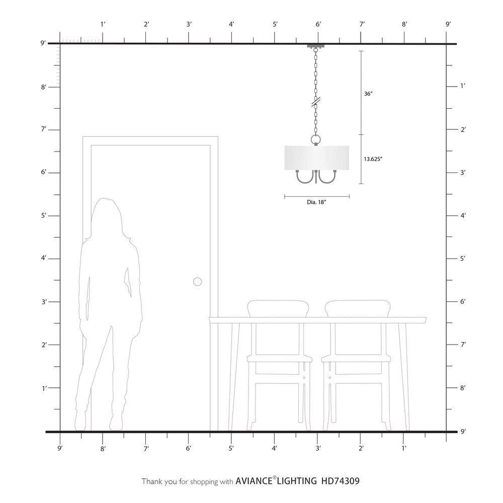 Livex Lighting Blossom 4 - Light Pendant in Antique Brass