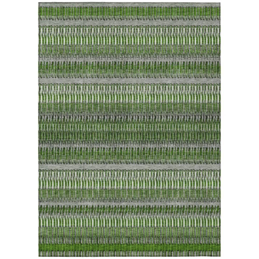 Addison Rugs Machine Washable Indoor/ Outdoor Chantille Moroccan Boho Rug Green - 9' x 12'