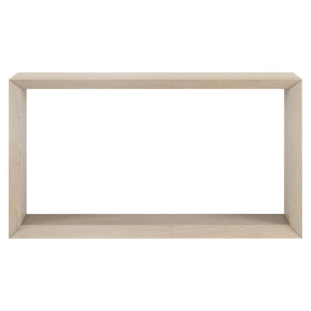 Evelyn&Zoe Osmond 55" Wide Rectangular Console Table, Alder White