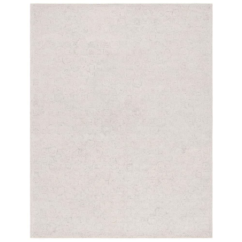 Micro-Loop MLP527 Hand Tufted Indoor Area Rug - Silver/Grey - 8'x10' - Safavieh