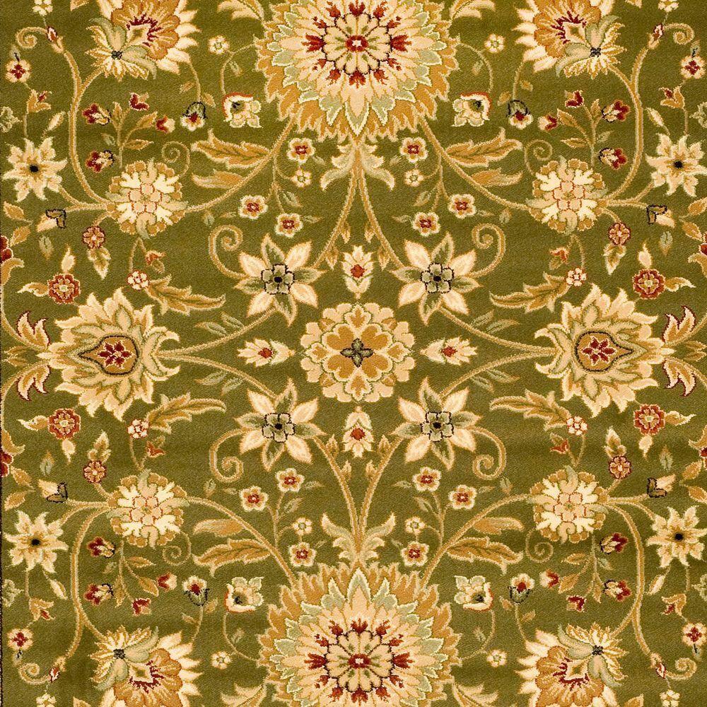 Lyndhurst LNH212 Power Loomed Area Rug - Sage/Ivory - 4'x6' - Safavieh