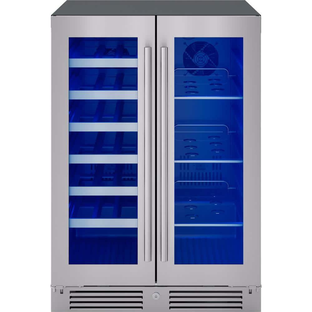 Zephyr Zephyr Presrv 24" 21-Bottle and 64-Can Dual Zone Wine and Beverage Cooler