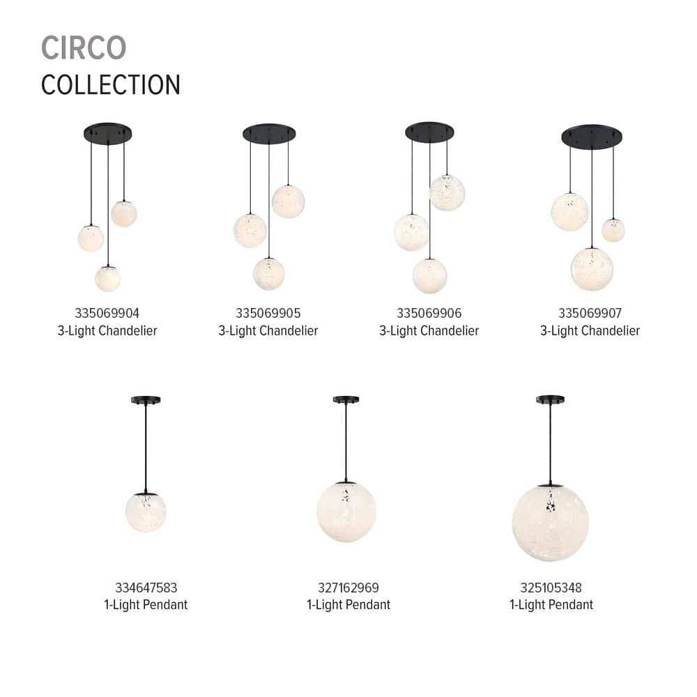 Matte White Globe Pendant Light with Frosted Glass Shade