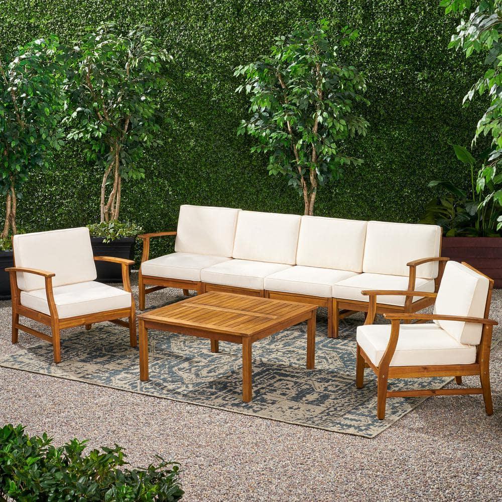 Highland Dunes Hulda 7 Piece Sectional Seating Group with Cushions