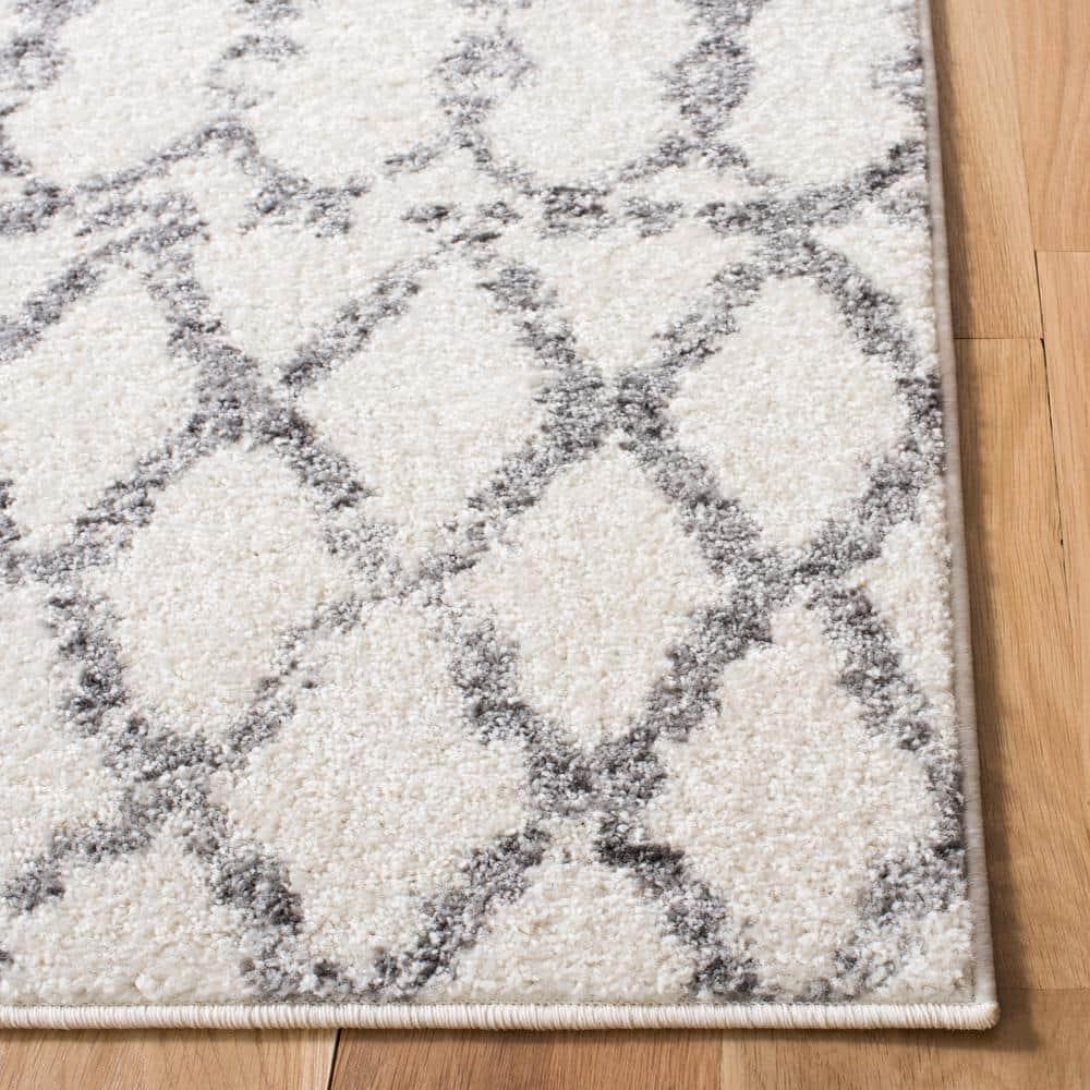 Tulum TUL657 Power Loomed Area Rug - Ivory/Grey - 8'9"x11'9" - Safavieh.