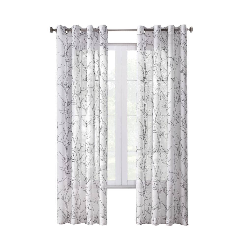 Commonwealth Lisette Grommet Curtain Panel Window Dressing - 52x84", White