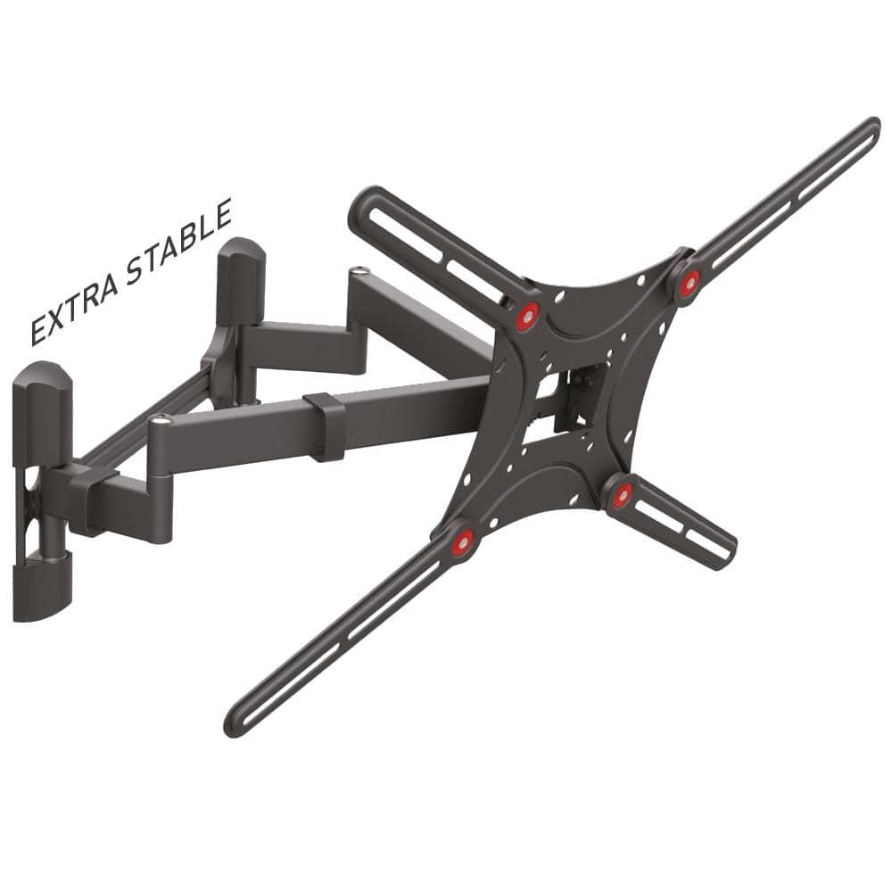 Barkan 13" - 90" Full Motion, Dual Arm TV Wall Mount - Extension, Swivel & Tilt