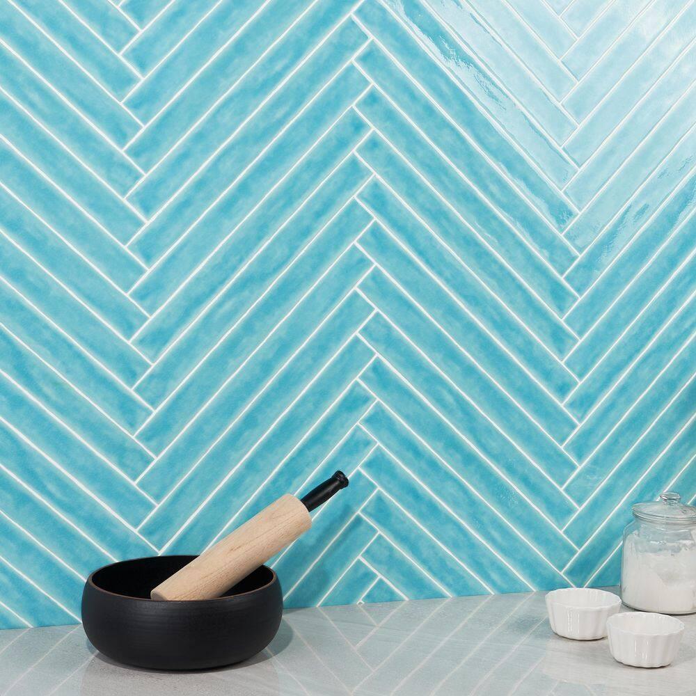 Capetown 2" x 20" Crackled Ceramic Subway Wall Tile (20 pieces/ 5.38 sq. ft./ Case)