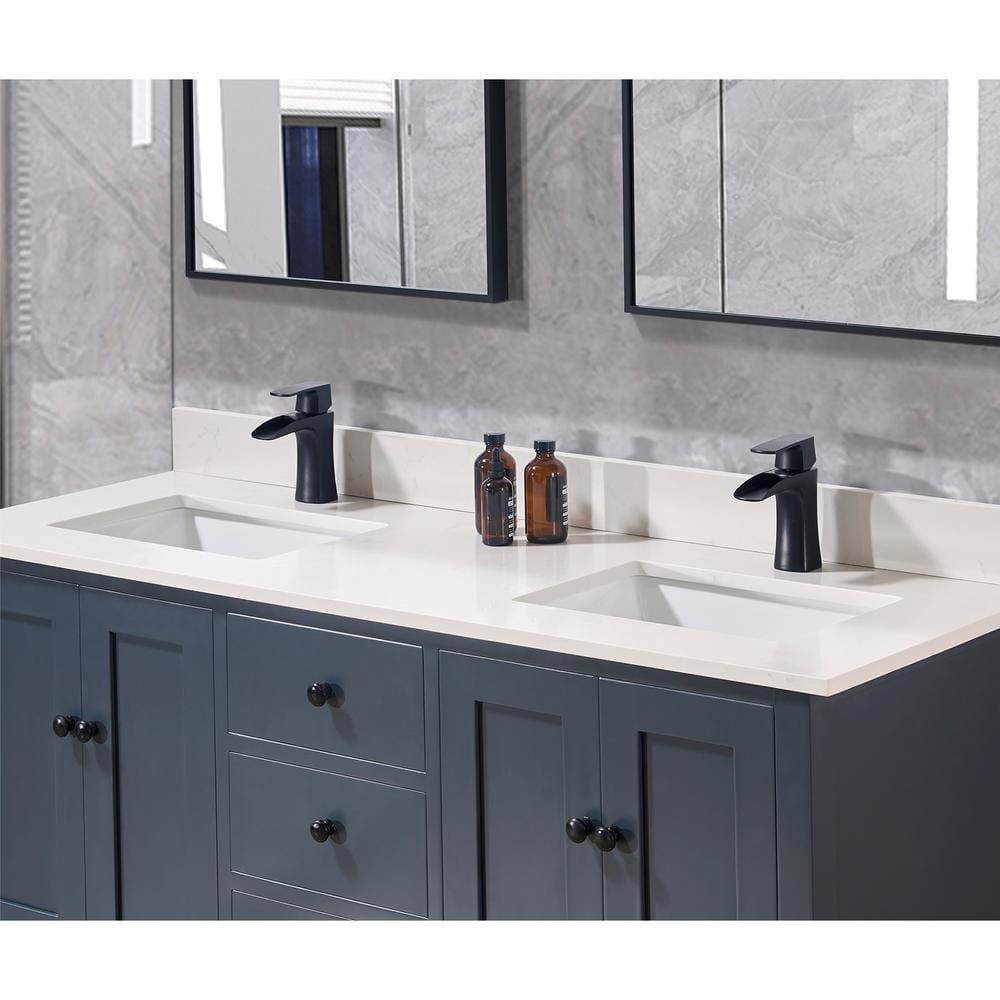 Altair 61'' Composite Double Bathroom Vanity Top with Sink