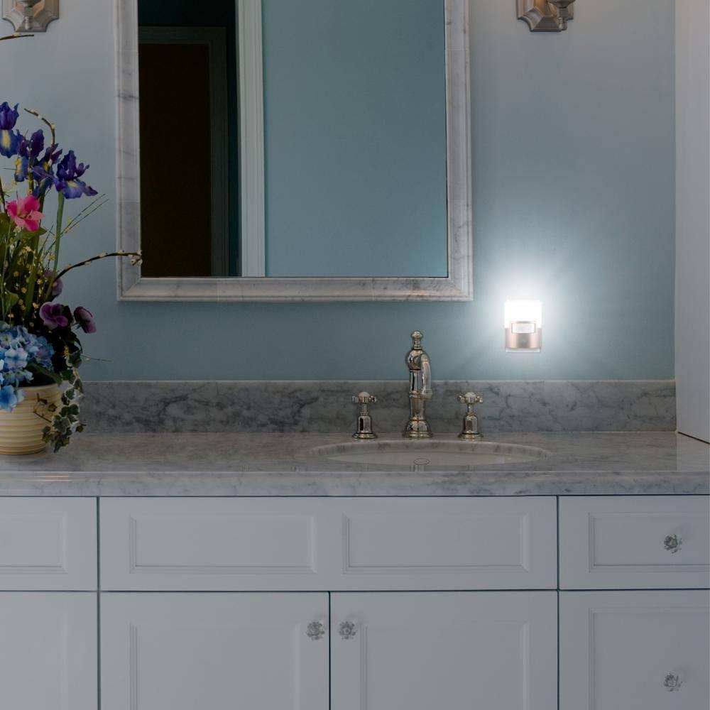 Bronze Motion-Activated LED Night Light with Soft White Glow
