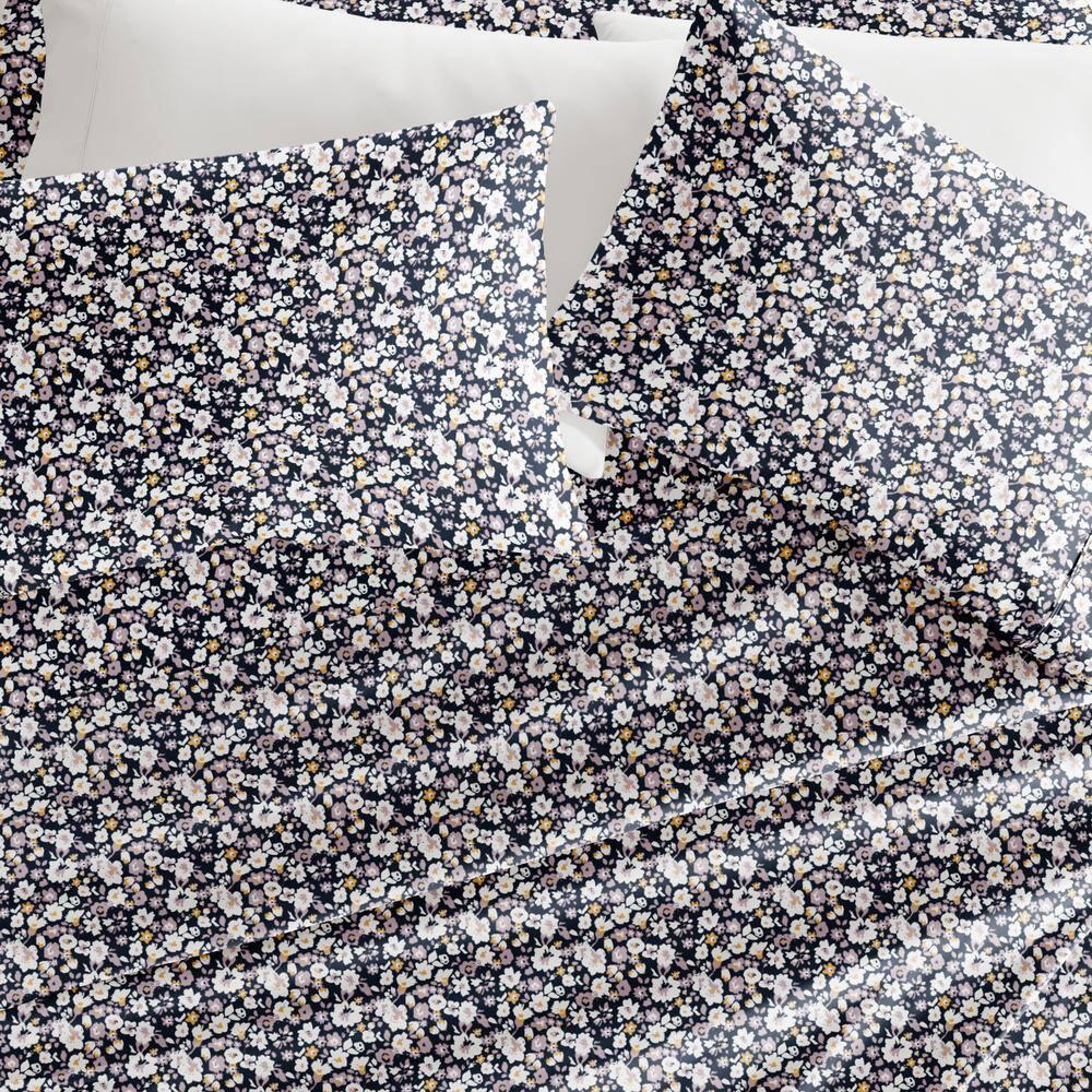 IEnjoy Home 4 Piece Sheet Set Patterned Microfiber Ultra Soft Bedding in Floral Dream
