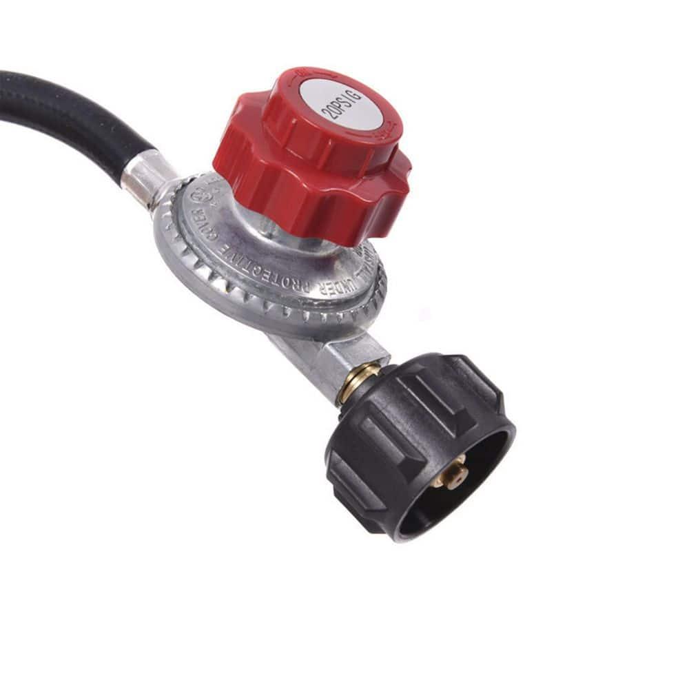 Black Metal Double Burner Gas Propane Outdoor Cooker