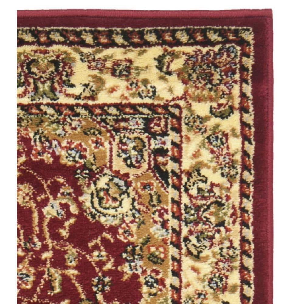 Lyndhurst LNH329 Power Loomed Runner Rug - Red/Ivory - 2'3"x6' - Safavieh