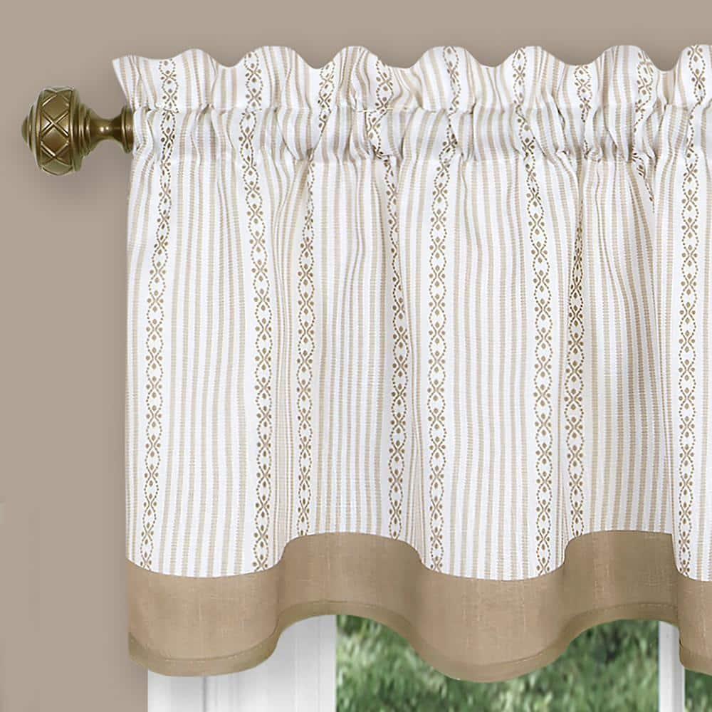 Achim Westport Window Curtain Valance - 58x14 - Taupe