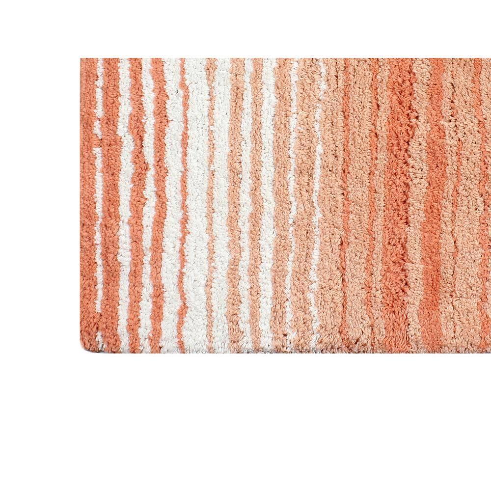 Home Weavers Gradation Collection 100% Cotton Toilet Lid Cover, Soft & Absorbent Bath Accessory, Non-Slip, Machine Washable, 18"x18" Toilet Lid Cover, Coral