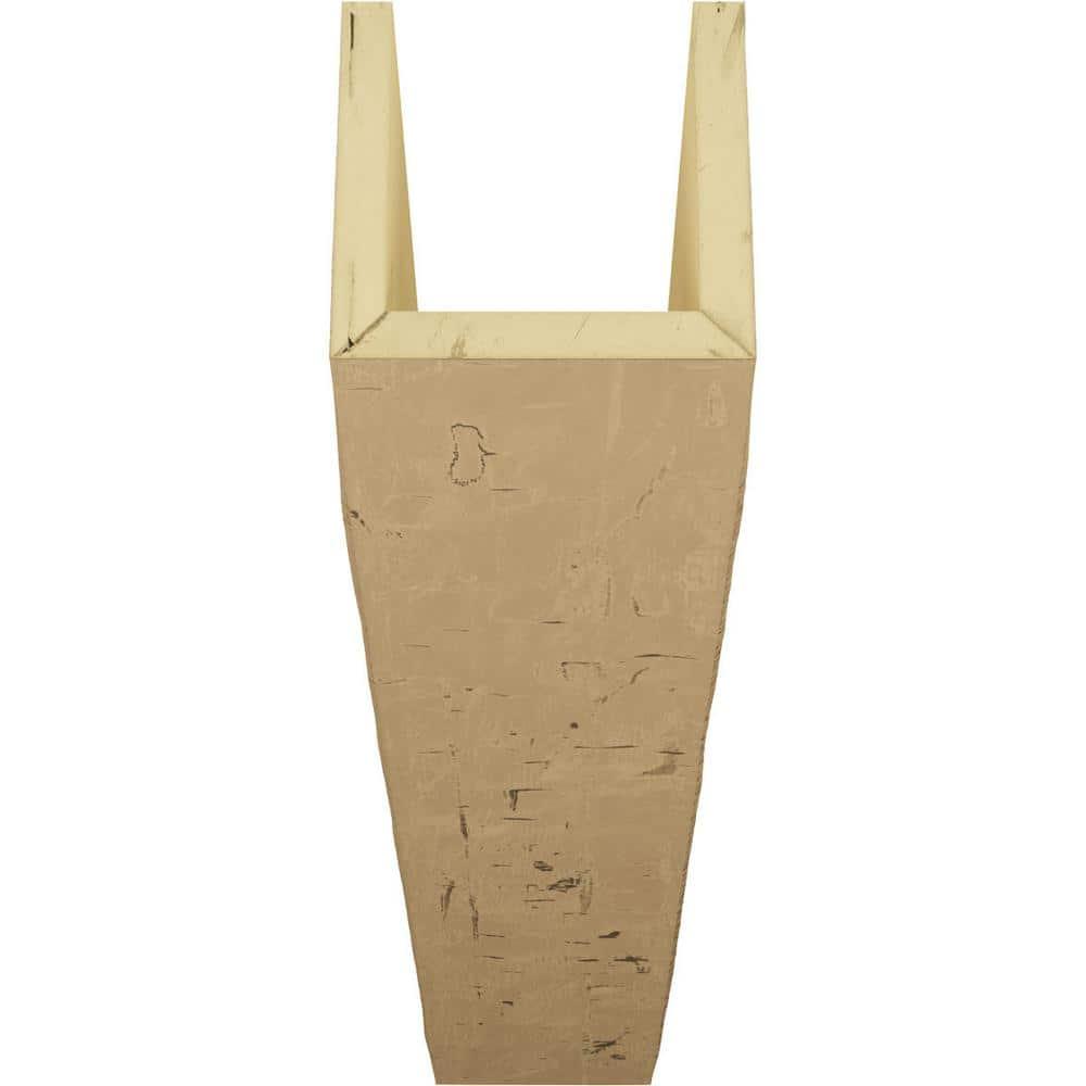 Ekena Millwork Hand Hewn Timberthane Faux Wood 3-Sided Ceiling Beam (U-beam)
