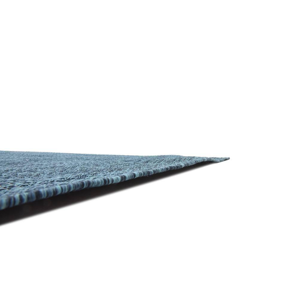 Unique Loom 9' 0 x 12' 2 Rectangle Indoor/Outdoor Solid Teal Area Rug