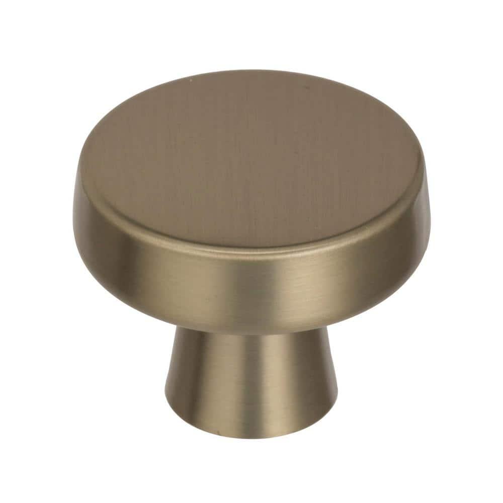 Amerock Blackrock 1-5/16 inch (33mm) Diameter Golden Champagne Cabinet Knob