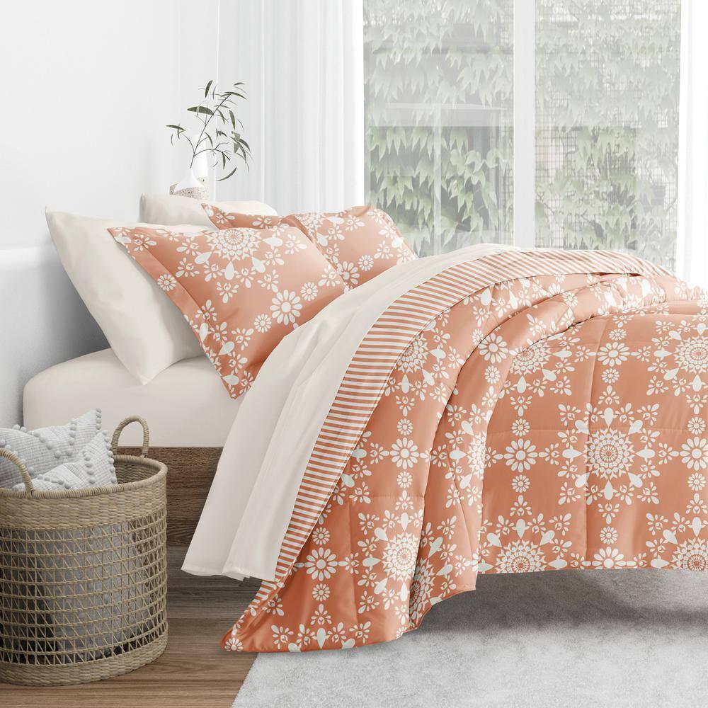IEnjoy Home 7-Piece Bedding Bundle - Pattern Comforter and Sheet Set