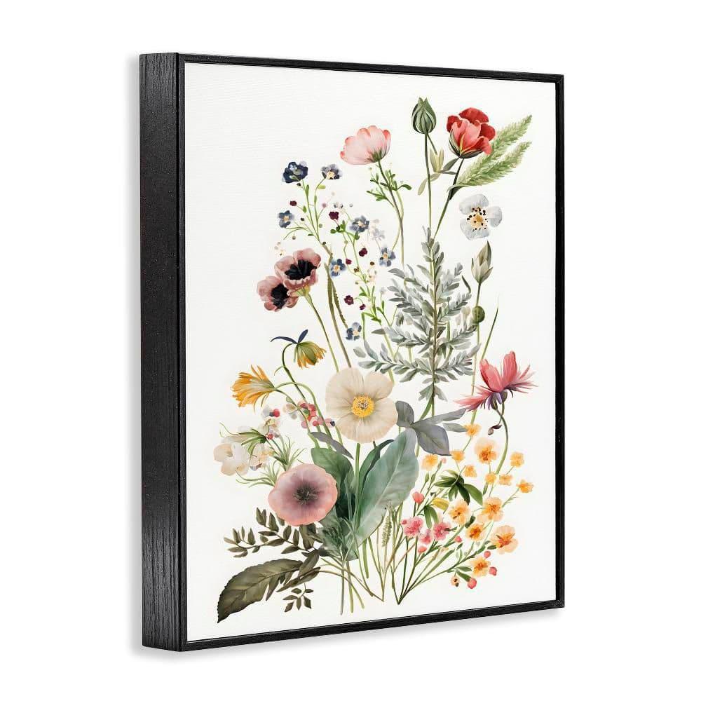 Stupell Industries Subtle Spring Blossoms Botanical & Floral Painting Black Framed Art Print Wall Art, 11 x 14