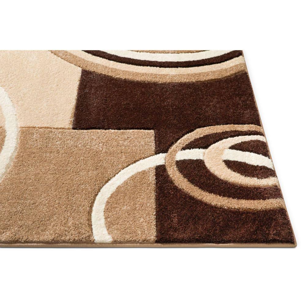 Well Woven Ruby Galaxy Waves Modern Geometric Ivory 3'11" x 5'3" Area Rug