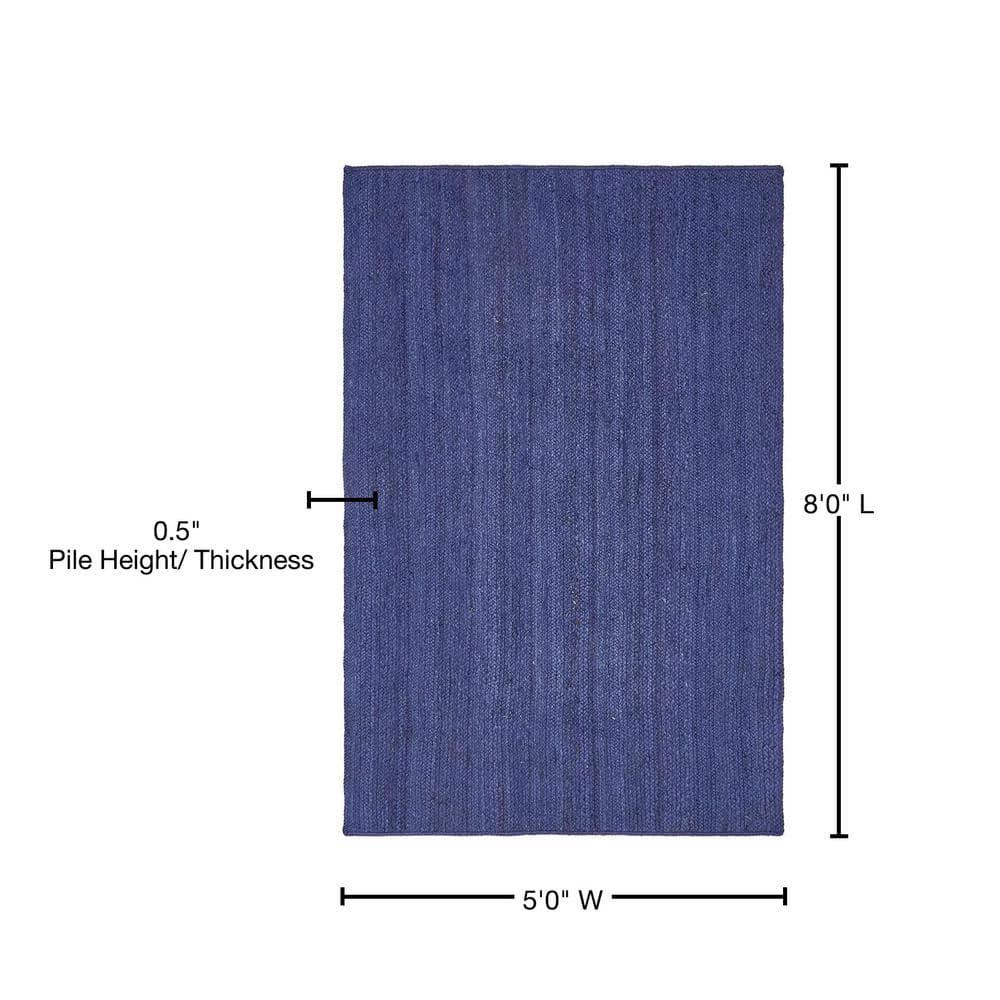 Unique Loom 5' 1 x 8' 0 Dhaka Braided Jute Rectangle Area Rug