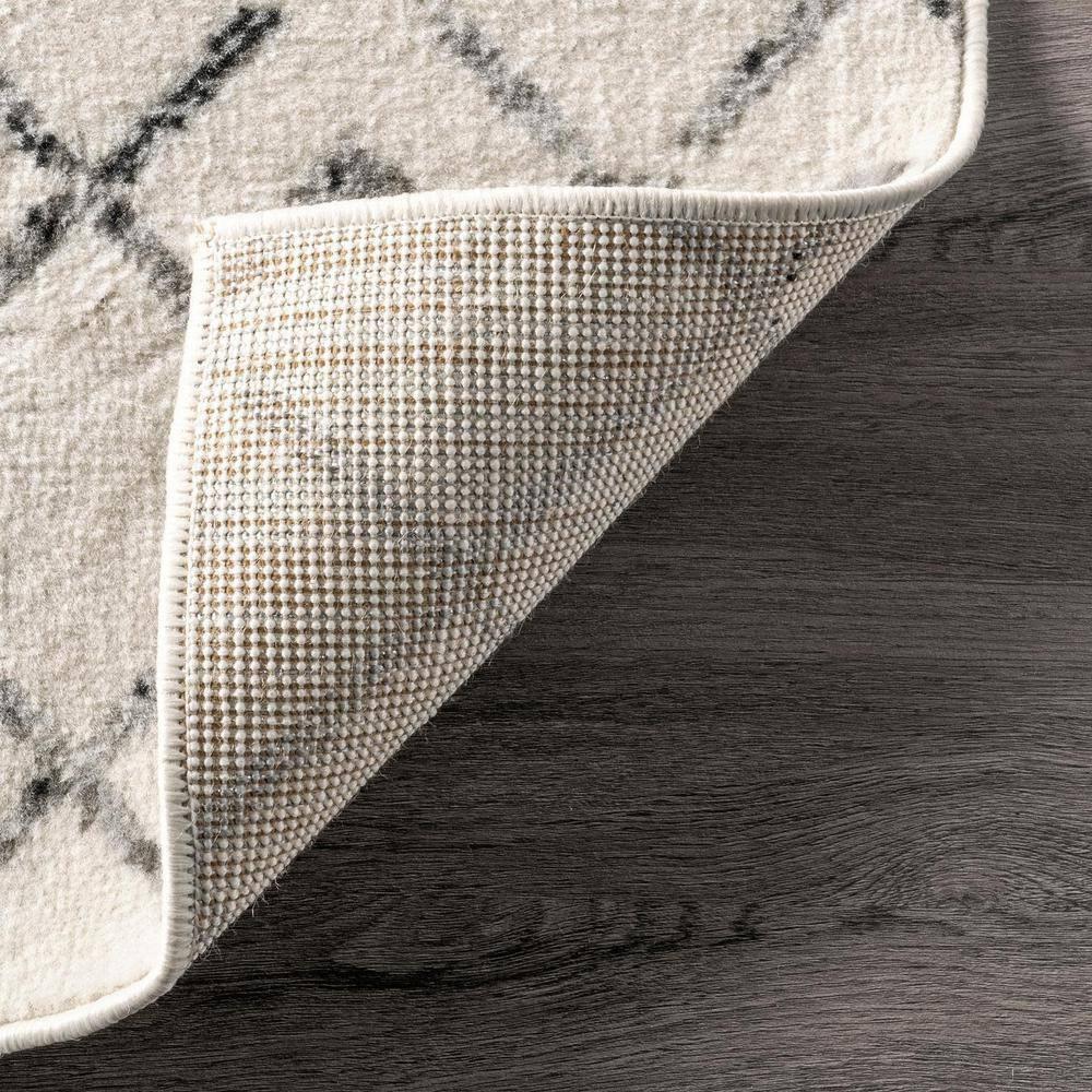 Nuloom 7x9 Zola Geometric Moroccan Indoor Area Rug, Grey, Faded Bohemian Design, Stain Resistant, BedroomLiving Room, Kitchen,