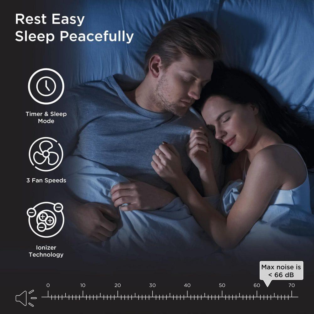 Medify Air White MA-50 Air Purifier with HEPA Filters I Smoke Dust Pet Odors I 3 in 1 with Pre-filter HEPA H13 & Activated Carbon I Removal of 0.1 to 0.3 microns I 1,793 Sq ft Coverage I 1-Pack