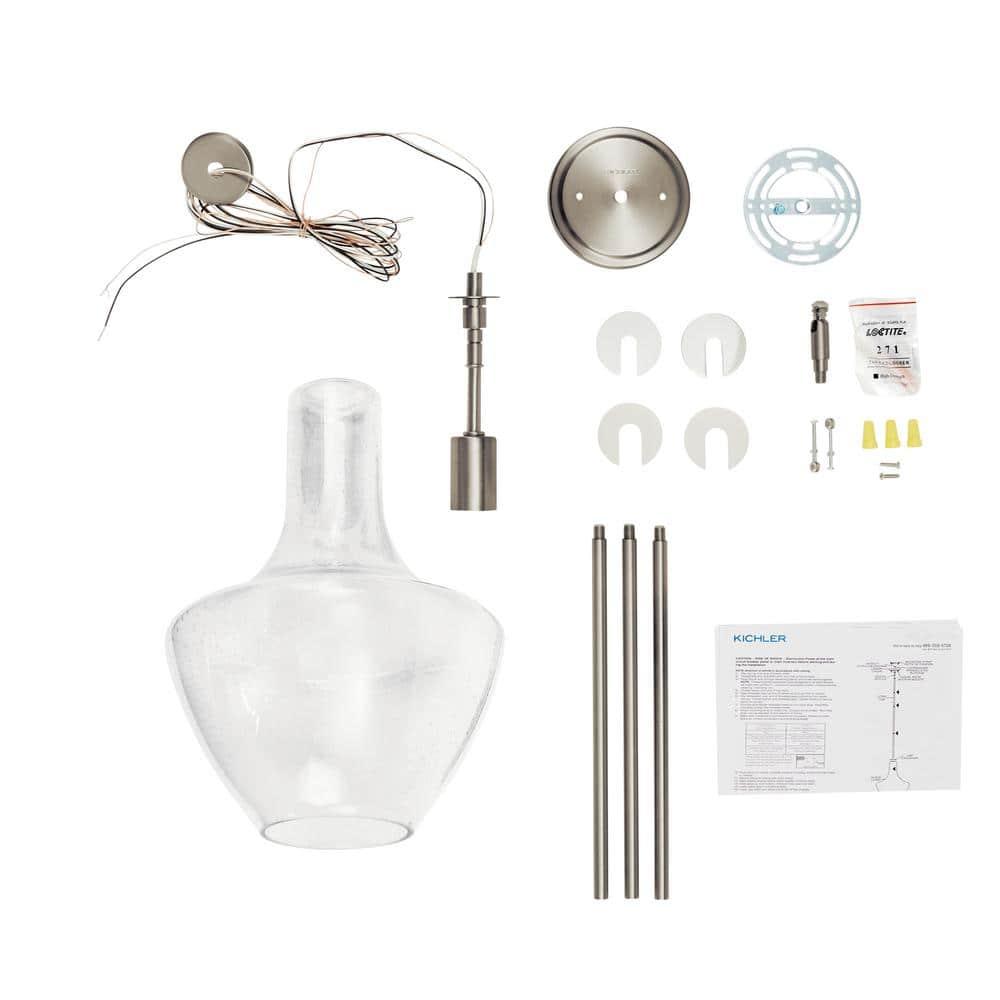 Kichler Lighting Everly 1 - Light Pendant in  Brushed Nickel