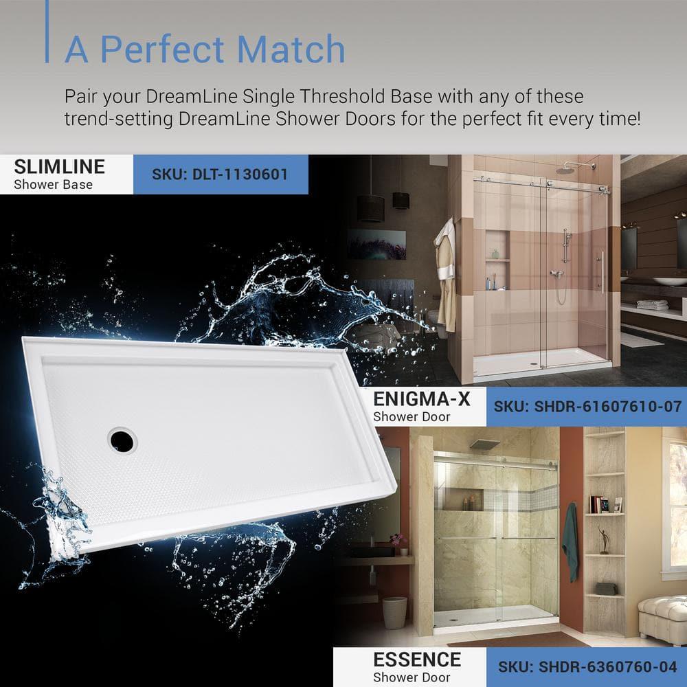 SlimLine 60" x 30" Single Threshold Shower Base