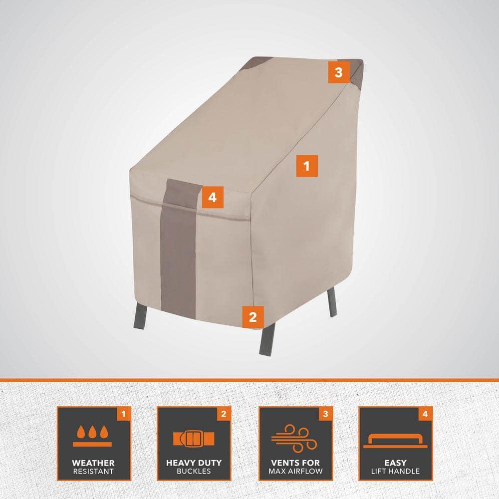 Modern Leisure Modern Leisure Monterey Patio Swivel Lounge Chair Cover, 2-Pack, 37.5"L x 39.25"W x 38.5"H, Beige (Set of 2)