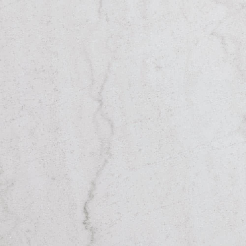 Steve Silver Vida Modern Genuine Marble Top 24" Square End Table, White