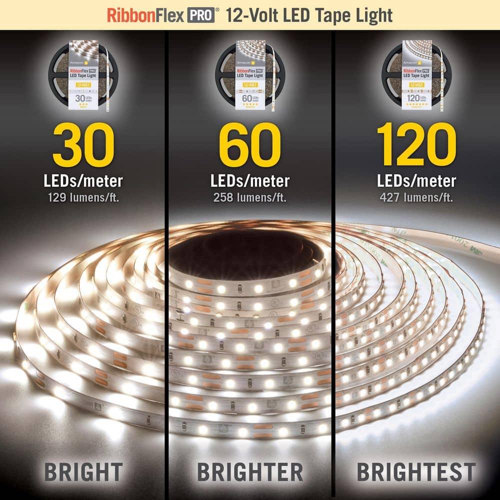 RibbonFlex Pro, 12V, 5000K, 30LEDs/M, IP20, 5M Under Cabinet Strip Light
