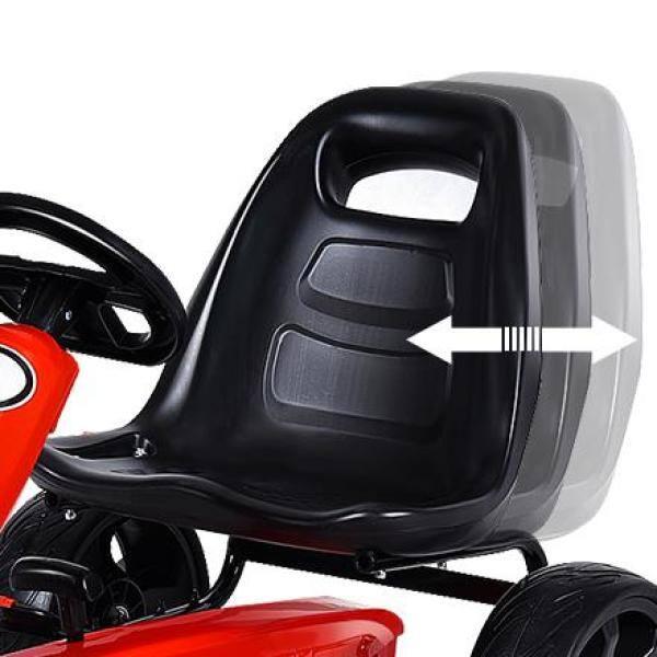 Costway Xmas Gift Go Kart Kids Ride On Car Pedal Powered Car 4 Wheel Racer Toy Stealth Outdoor Red