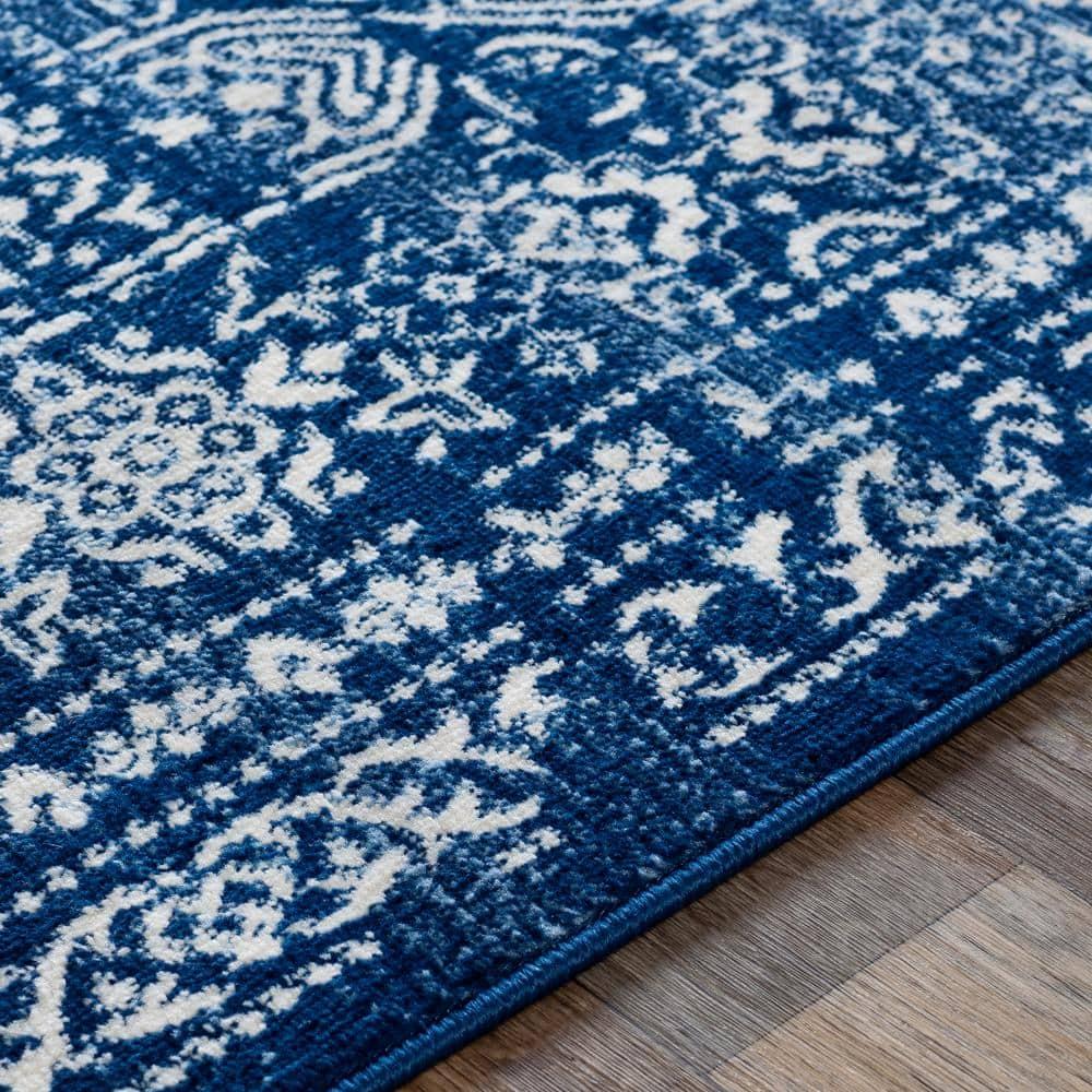 Livabliss Roma Vintage Oriental Area Rug,5'3" x 7'1",Dark Blue