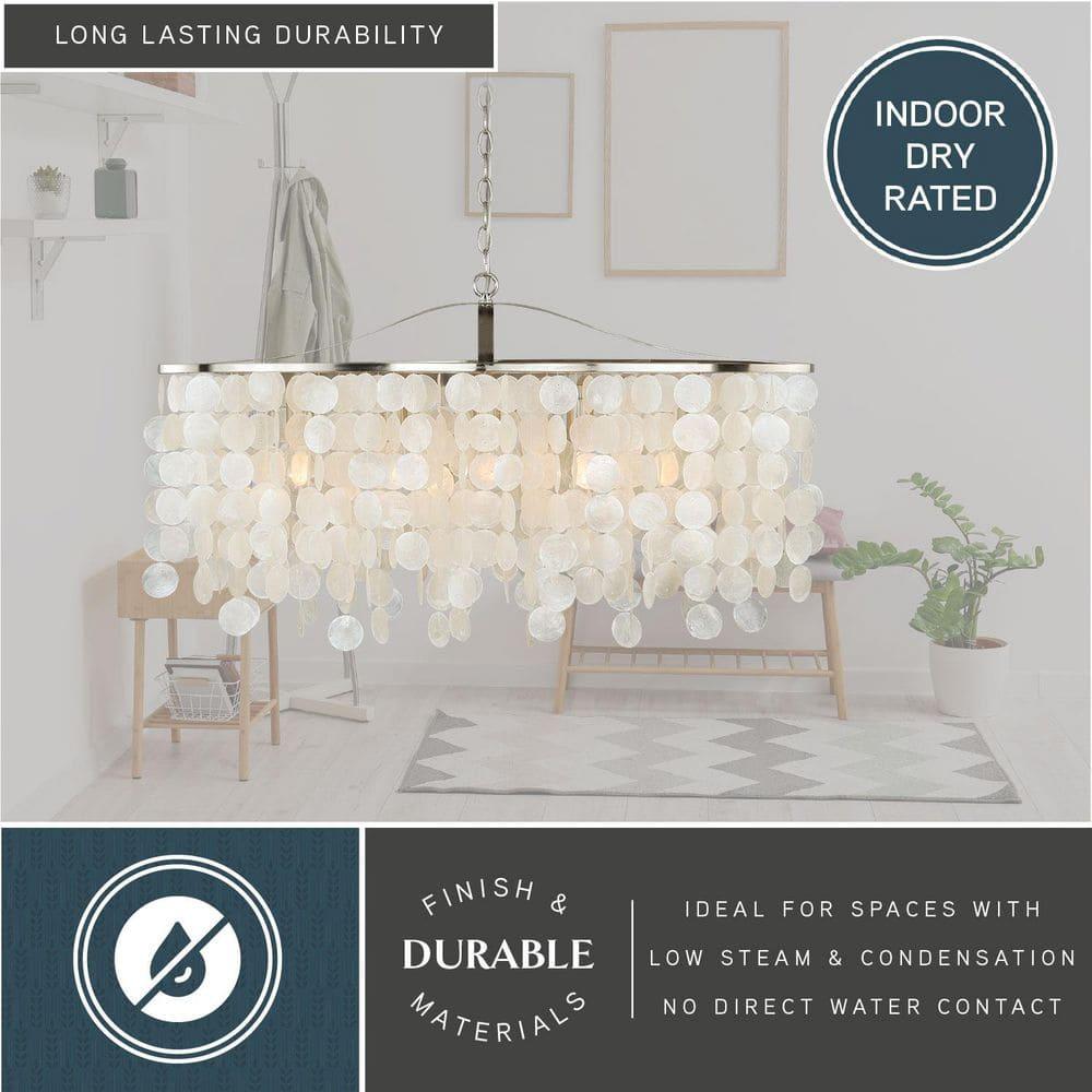Vaxcel Elsa 5 - Light Pendant in  Satin Nickel