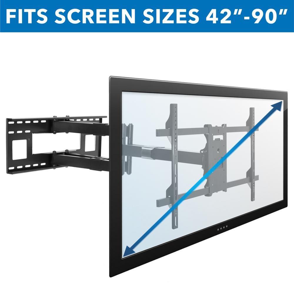 Mount-it Mount-It! Full Motion Wall Bracket TV Mount | 36 in. Extended Articulating Arm Fits 42 to 90 in. TVs