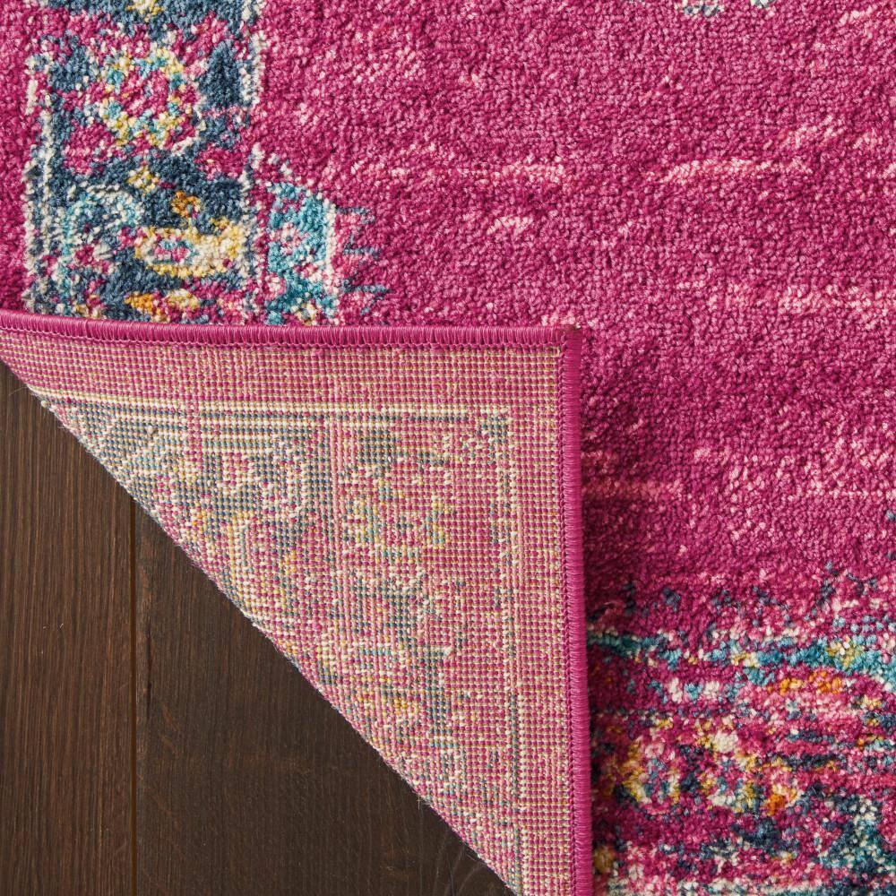 Nourison Passion Medallion Bohemian Indoor Rug Fuchsia 9' x 12'